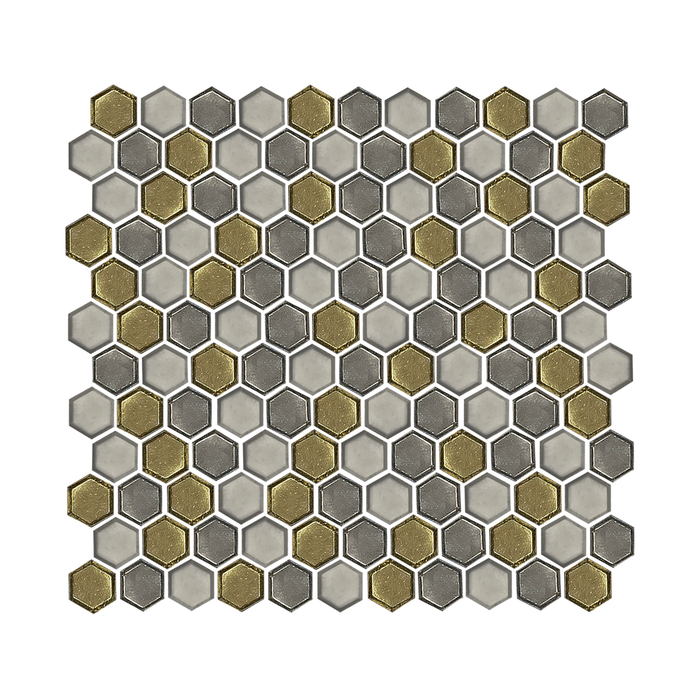 Gold and Silver Hexagon