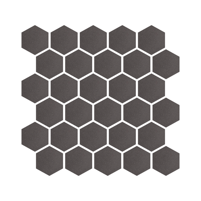 Oslo Hexagon Matte Porcelain Brown Wall Tile