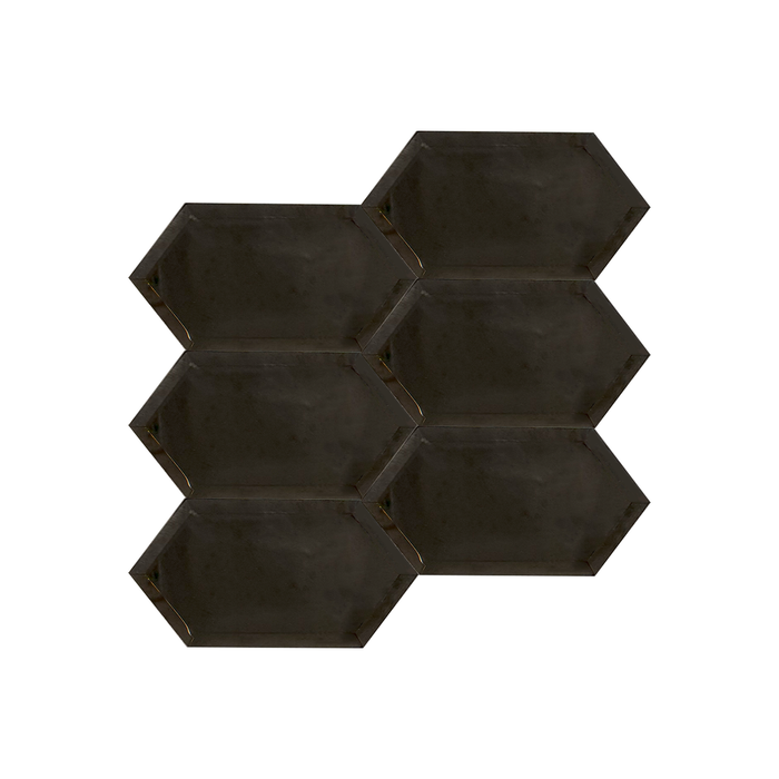 BPI Antolia Obsidian Mosaic Hexagon Antique Bronze