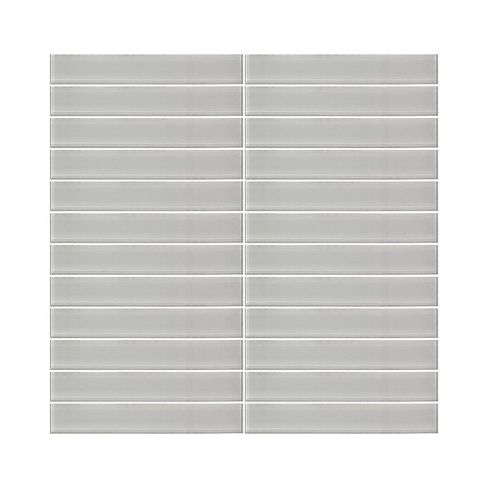 Glass Mosaic Tile Fog Straight Lay