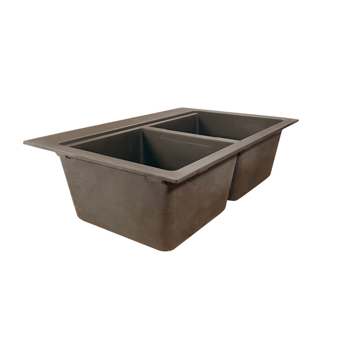 Composite Double Bowl Over-Mount Sink