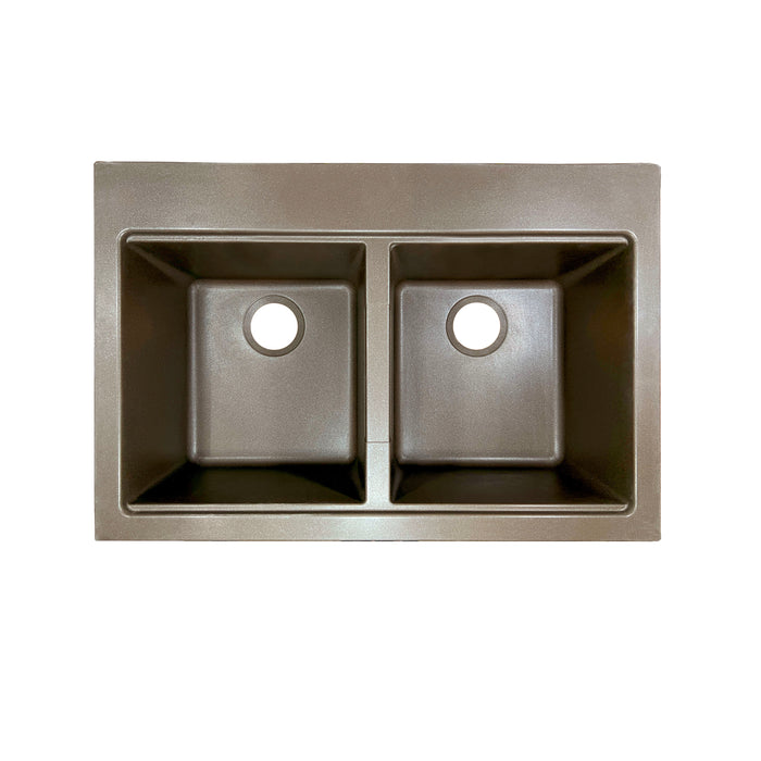 Composite Double Bowl Over-Mount Sink