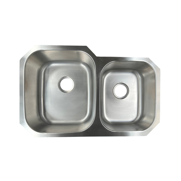 Suburban Under-Mount Double Bowl Kitchen Sink